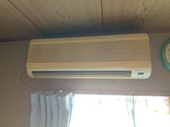 工事前　静岡県富士市のお客様のエアコン交換工事