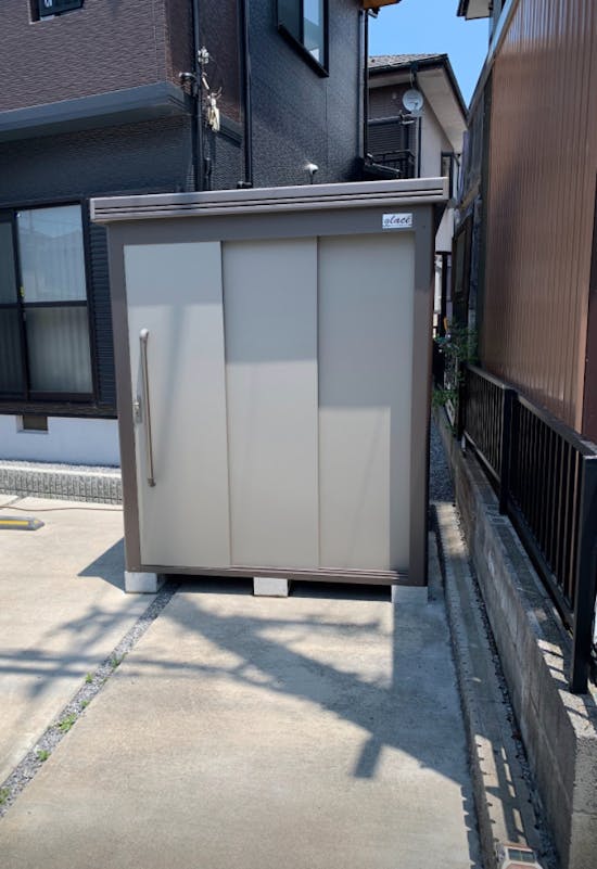 工事後　彦根市のお客様の物置・倉庫工事