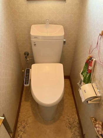 群馬県佐波郡のお客様のトイレ交換洋➟洋工事