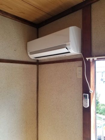 長野県安曇野市のお客様のエアコン交換工事