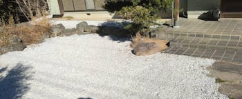 伊勢崎市のお客様の砂利敷き工事