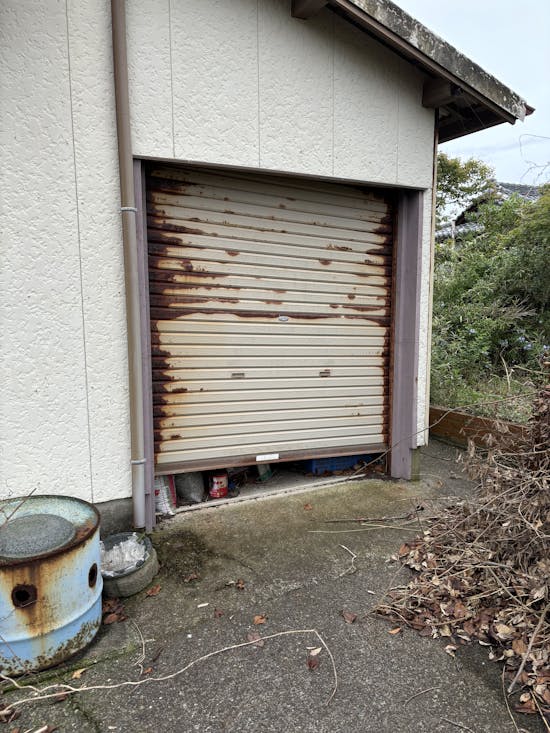 工事前　千葉県のお客様のシャッター交換工事