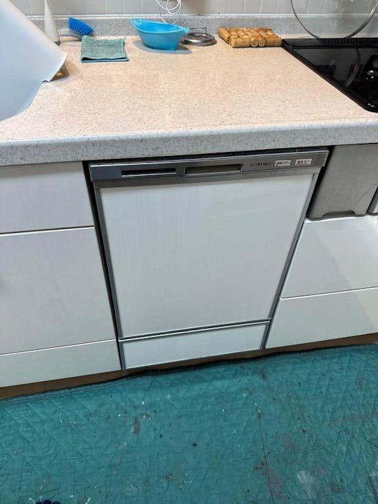 工事前　千葉県大網白里市のお客様の食洗機交換工事