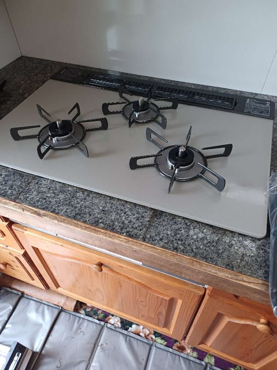 工事後　東京都八王子市のお客様のビルトインコンロ工事