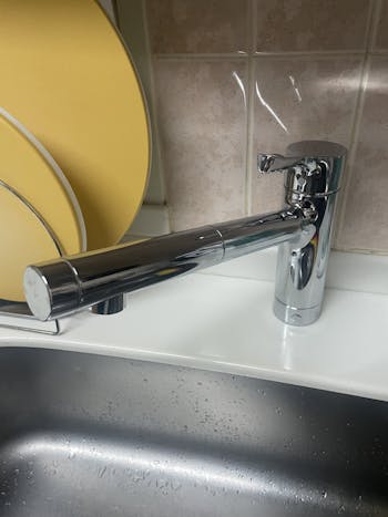 龍ケ崎市のお客様のキッチン水栓交換工事