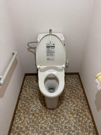茨城県水戸市のお客様の温水洗浄便座工事 