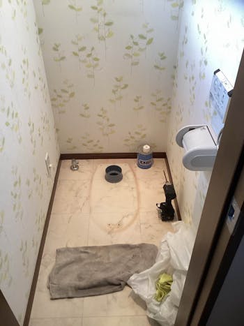 神奈川県平塚市のお客様のトイレ交換工事　具体的な工事内容1