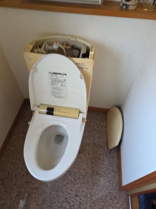 工事前　栃木県宇都宮市のお客様のTOTO便器工事