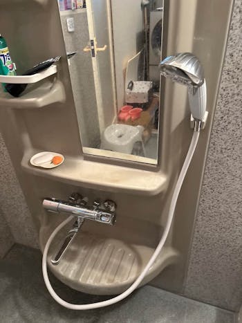 群馬県安中市の浴室シャワー混合水栓交換工事