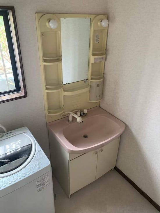 工事前　埼玉県行田市のお客様の洗面化粧台工事