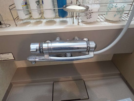 工事前　栃木県宇都宮市のお客様のシャワー水栓工事