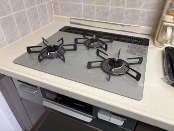 神奈川県相模原市のお客様のビルトインコンロ交換工事