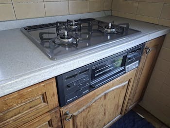 宮城県美里町のお客様のビルトインコンロ交換工事