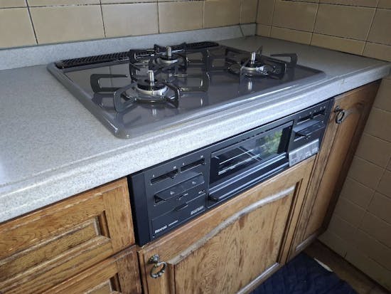 工事後　宮城県美里町のお客様のビルトインコンロ交換工事