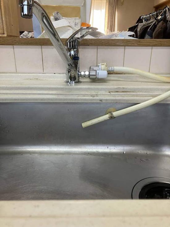 工事後 群馬県前橋市のお客様のキッチンワンホール水栓交換工事