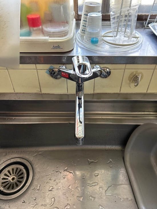 工事後 茨城県牛久市のお客様の水栓交換・エアコンクリーニング工事