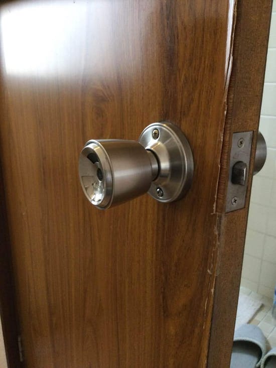 工事前　東京都青梅市のドアノブ交換工事