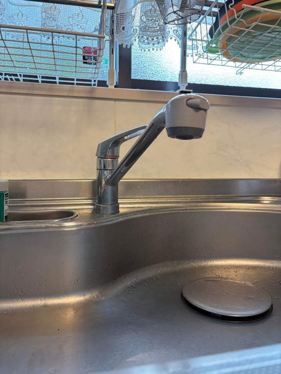 工事前　茨城県桜川市のお客様の混合栓交換工事