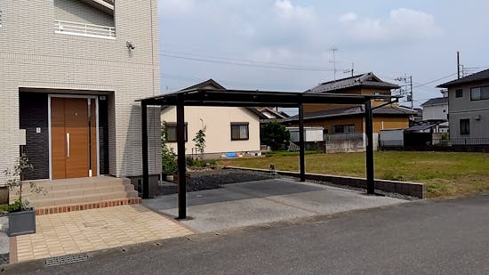 工事後 栃木市のお客様のカーポート工事