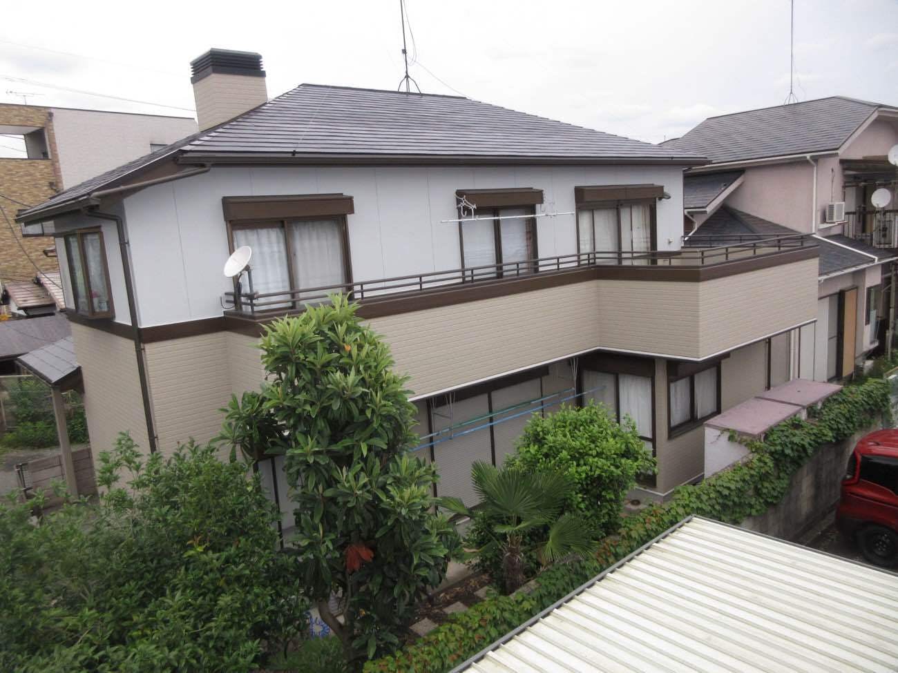 東京都八王子市のお客様の外壁工事