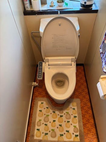 茨城県つくば市のお客様の温水便座交換工事　具体的な工事内容1