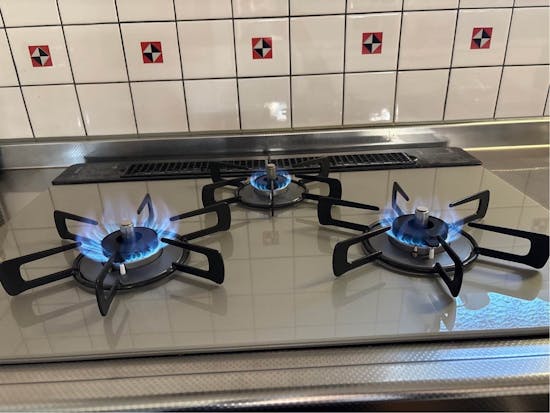 工事後 群馬県高崎市のお客様のビルトインコンロ交換工事