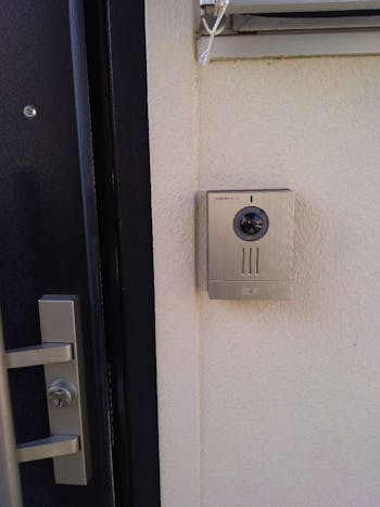 東京都福生市のTVドアホン交換工事