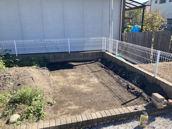 工事前　群馬県のお客様のサイクルポート工事