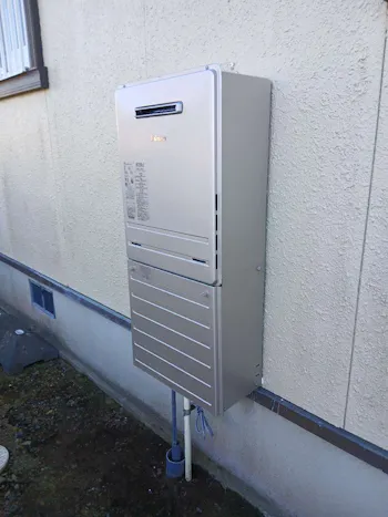 茨城県ひたちなか市のお客様のガス給湯器交換工事