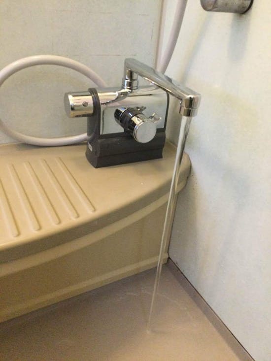 工事後 東京都青梅市のお客様の浴室混合水栓交換工事