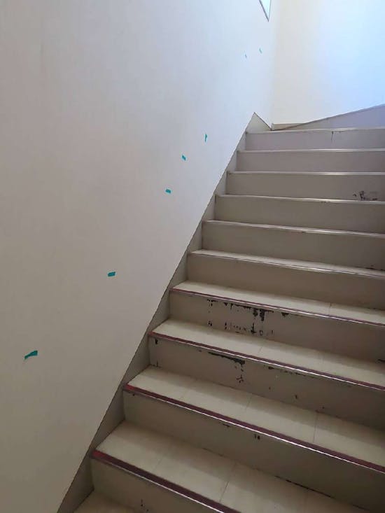 工事前　栃木県芳賀郡芳賀町のお客様の階段への手すり設置工事