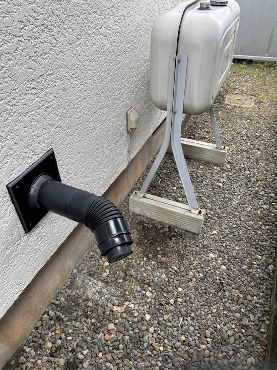 工事前　宮城県仙台市のお客様のホームタンク移設工事