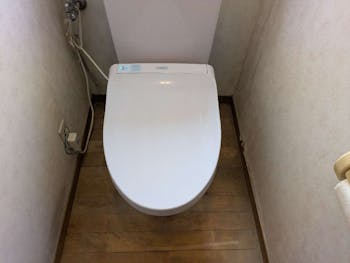 静岡県静岡市のお客様の温水洗浄便座工事