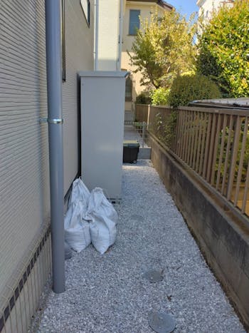八王子市のお客様の物置・倉庫工事　具体的な工事内容1