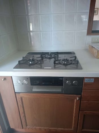 東京都国分寺市のお客様のレンジフード・ビルトインコンロ交換工事　具体的な工事内容1