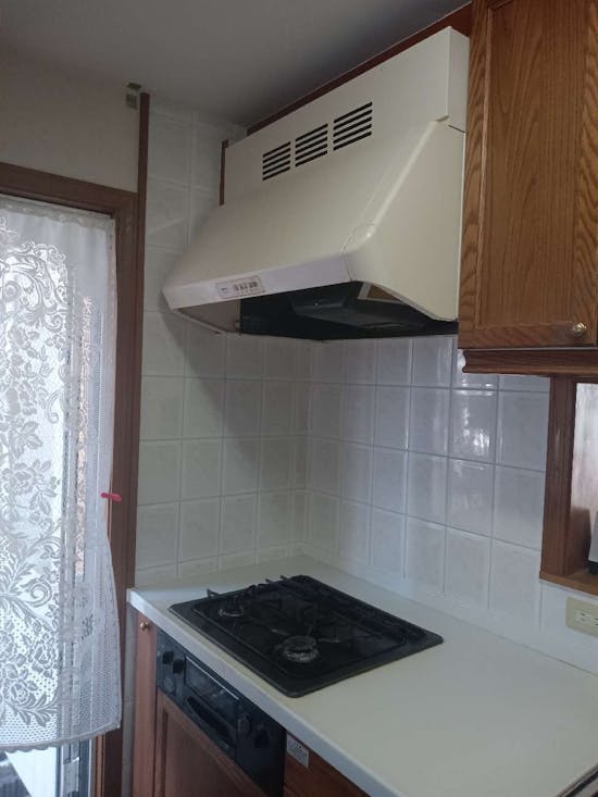 工事前　東京都国分寺市のお客様のレンジフード・ビルトインコンロ交換工事