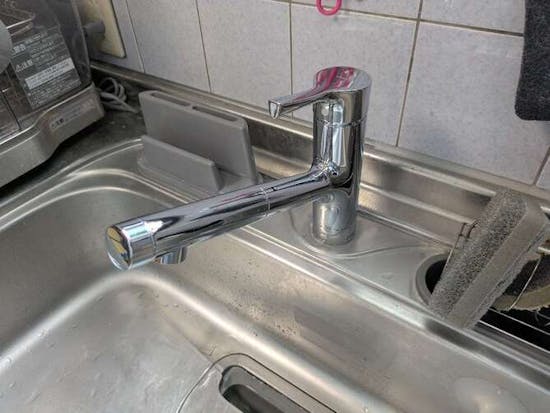 工事後 静岡県静岡市のお客様のキッチン水栓・ビルトインコンロ・洗面化粧台工事