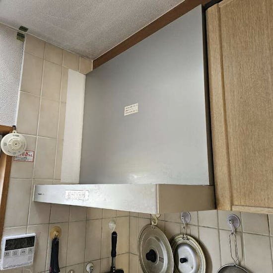 工事前　神奈川県三浦市のお客様のレンジフード・ビルトインコンロ交換工事