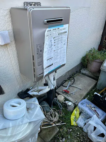 埼玉県鴻巣市のお客様のガス給湯器交換工事