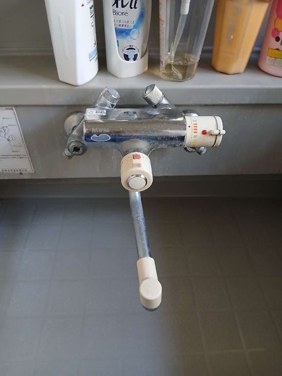 工事前　茨城県久慈郡のお客様の水栓交換工事 