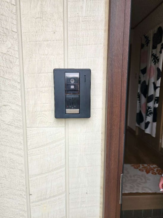 工事前　茨城県小美玉市のお客様のTVドアホン交換工事 