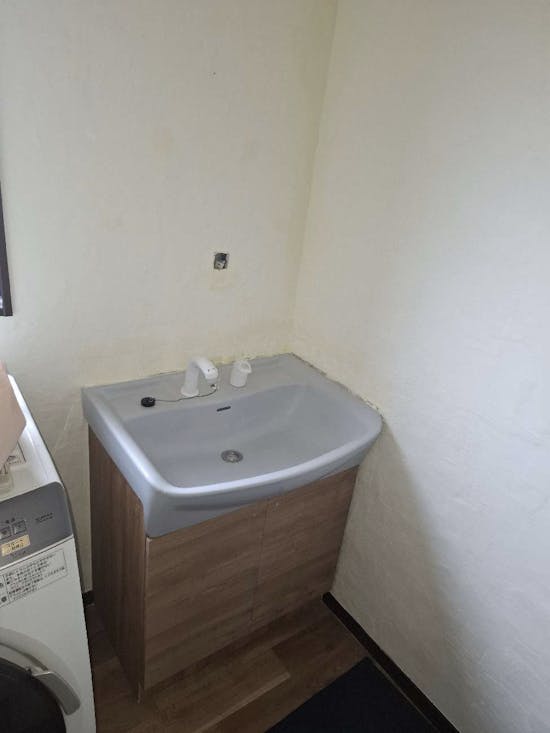工事前　宮城県仙台市の洗面化粧台交換工事