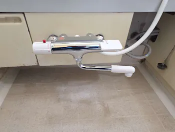 栃木県塩谷郡高根沢町のお客様のキッチン水栓・浴室水栓工事　具体的な工事内容1