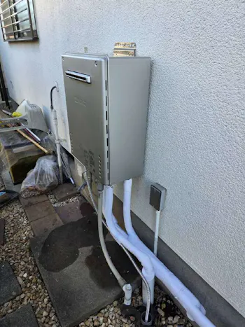 東京都あきる野市のお客様の給湯器交換（都市ガス）工事