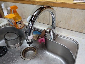静岡県静岡市のお客様のキッチン水栓工事 