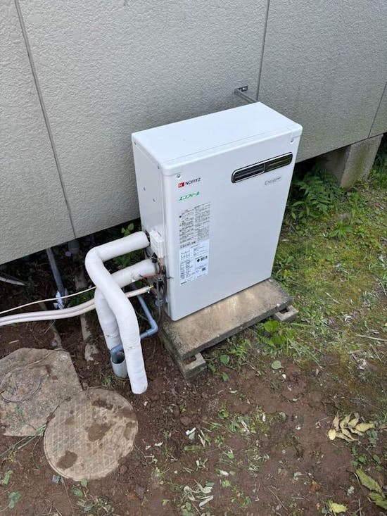 工事後 茨城県牛久市のお客様の石油給湯器交換・ホームタンク交換工事