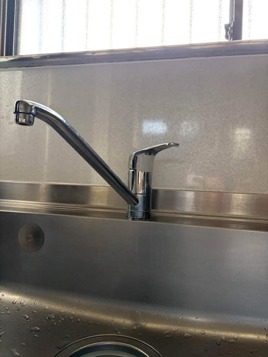 工事前　茨城県龍ヶ崎市のお客様のキッチン水栓交換工事