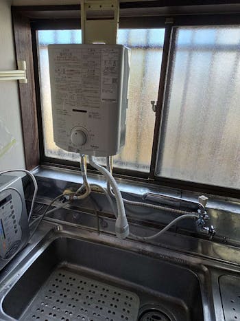 福島県白河市の湯沸かし器設置工事