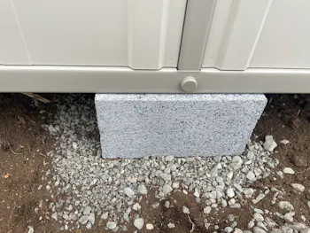 静岡県富士宮市のお客様のタクボ物置設置工事　具体的な工事内容2