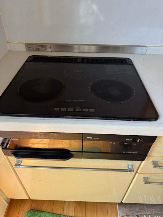 工事前　福島県大沼郡会津美里町のお客様のIHクッキングヒーター設置交換工事